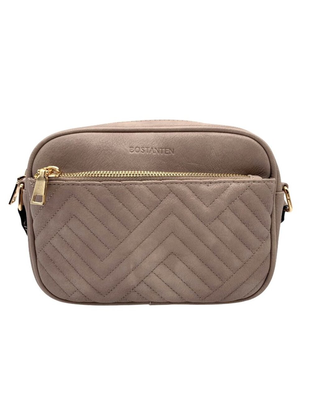 Bostanten Grey Nola Quilted Crossbody Bag